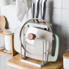 Charger l'image dans la galerie, petit egouttoir à couteau en acier blanc