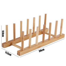 Charger l'image dans la galerie, Mesures support porte-plats en bois