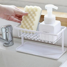 Charger l'image dans la galerie, support porte éponge et savon blanc