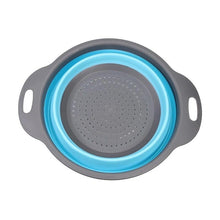 Charger l'image dans la galerie, grande passoire pliable bleue