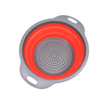 Charger l'image dans la galerie, grande passoire pliable rouge et grise
