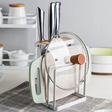 Charger l'image dans la galerie, support de rangement vaisselle en acier blanc