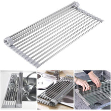 Charger l'image dans la galerie, égouttoir filaire en acier pour l'évier